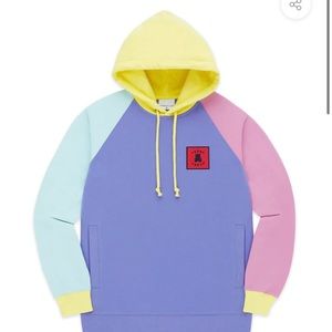 Teddy Fresh color block sweatshirt size L pastel